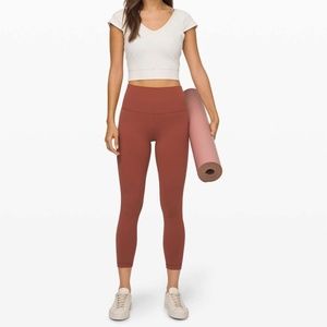 {lululemon} align 24" 7/8 legging in rustic clay